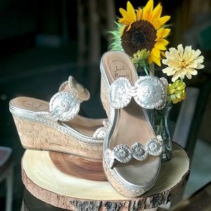 Jack Rogers Cork Wedge Sandel - Like New!